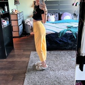 Yellow Cordaroy urban renewal pants